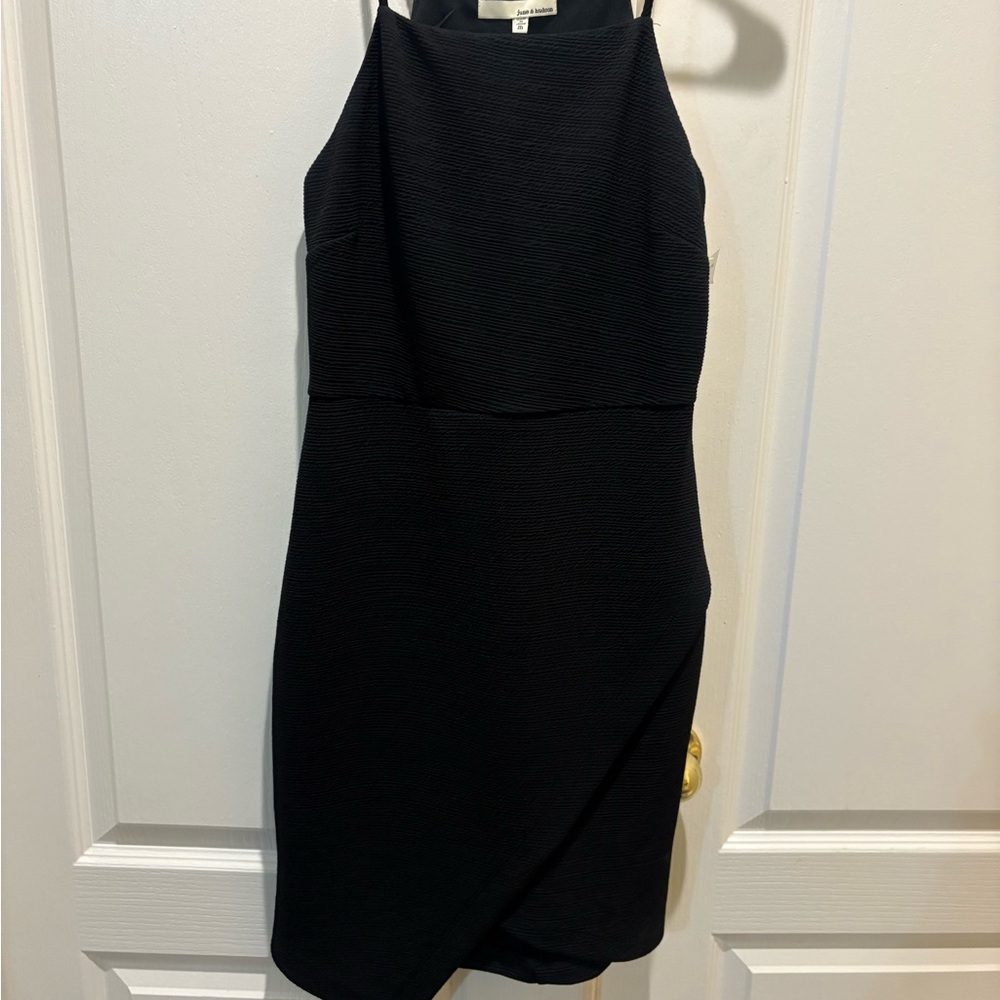 June & Hudson Black Asymmetrical Dress